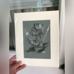 Matted drawing